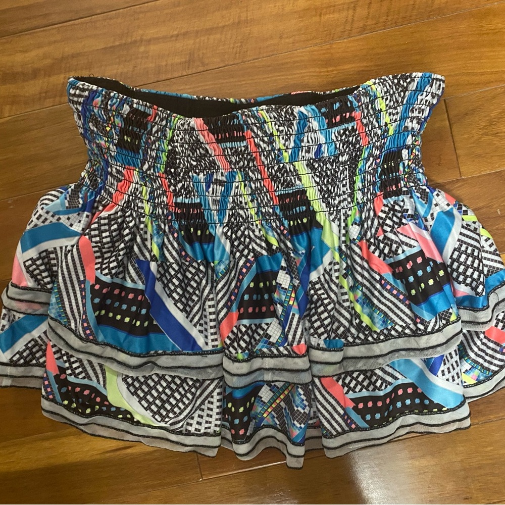 Lucky in love printed skirt size L